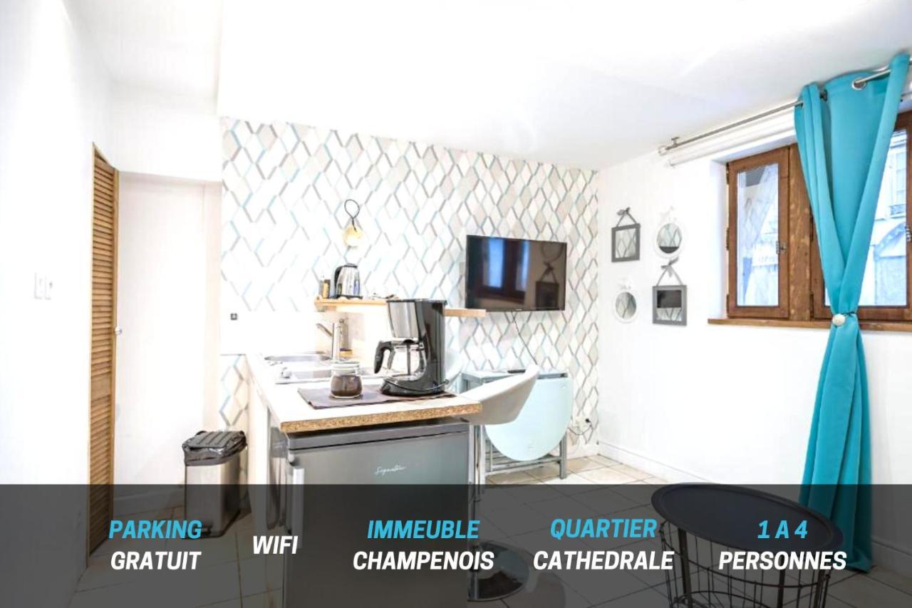 Quartier Cathedrale Centre, Wifi Et Parking - Zen Appart Troyes Exterior photo